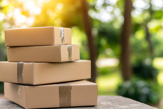 Efficient delivery service for important documents using secure packaging in a natural environment