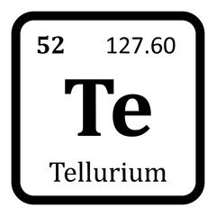 Fototapeta premium Tellurium Icon