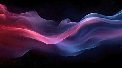 Obraz premium Cosmic Waves: Abstract Nebula Galaxy Art