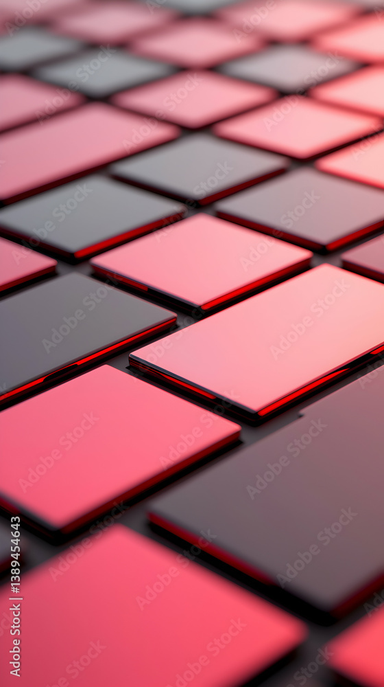 Poster abstract red and gray geometric square pattern background