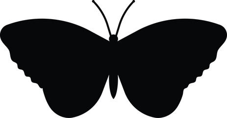 Black silhouette butterfly