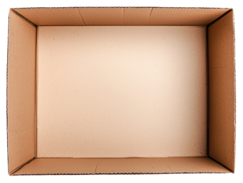 Creative cardboard box cutout background for diy projects home decor and crafts with versatile use