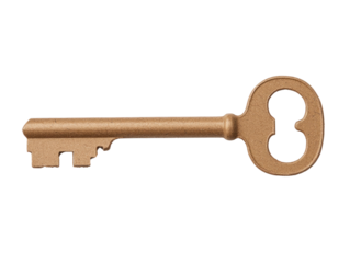 Creative cardboard box key display with cutout background indoor image studio unique concept