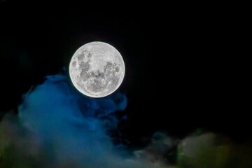 full moon in the sky