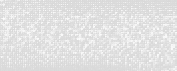 Dot white gray pattern gradient texture background. Abstract technology big data digital background. 3d rendering.