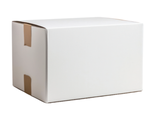 Unboxing excitement cardboard box cutout background indoor product display creative concept