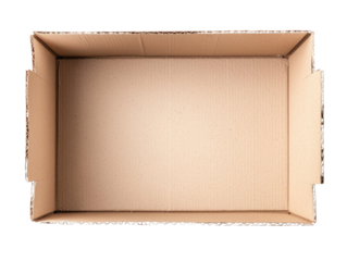 Creative cardboard box cutout background design for diy projects in bright studio environment