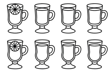 Hot Toddy Line Art Creative Design for Illustration and Artwork  