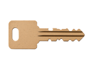 Creative cardboard box key cutout background for unique designs vibrant setting visual asset