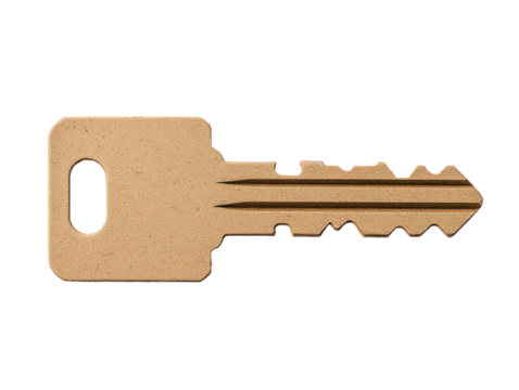 Creative cardboard box key cutout background for unique designs vibrant setting visual asset