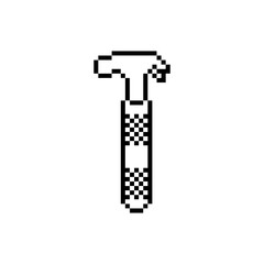 simple hammer steel pixel art