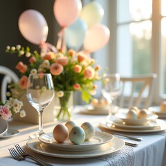 easter table setting