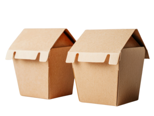 Creative cardboard box display perfect for diy projects cutout background versatile environment fun concept