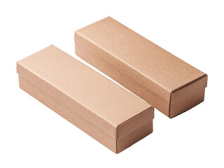 Creative packaging solutions cardboard box cutout background for design projects studio setting visual content