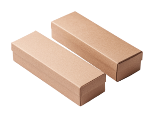 Creative packaging solutions cardboard box cutout background for design projects studio setting visual content