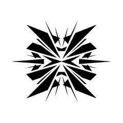 Geometric Abstract Black Vector Element on Gradiant Background