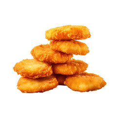 Nuggets Isolated on White Background