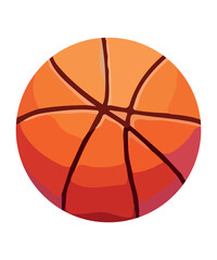 Fototapeta premium Basketball Drawing Hand Drawn Sports Ball Illustration