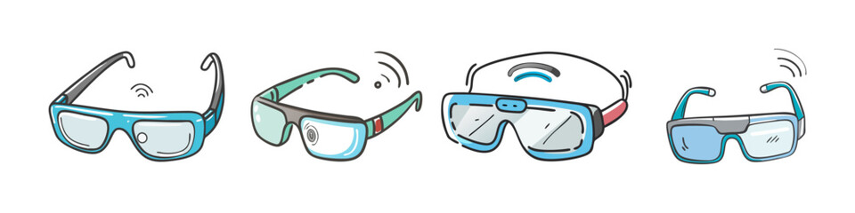 smart glasses icon, smart glasses vector illustration-simple illustration of smart glasses, perfect for smart glasses logos and icons
