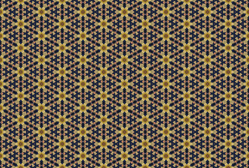 Seamless Geometric Graphic Textile Texture Tile Visual Endless Design Interior Shape Decoration Template Art Digital Symmetric Luxury Perspective Fashion Background Wallpaper Cloth Fabric Pattern.