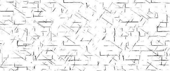 Vector black scratches texture on grunge texture background