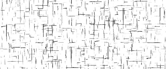 Obraz premium Vector black scratches texture on grunge texture background