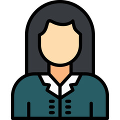 Fototapeta premium Female Teacher Icon