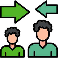 Obraz premium Mediator Icon