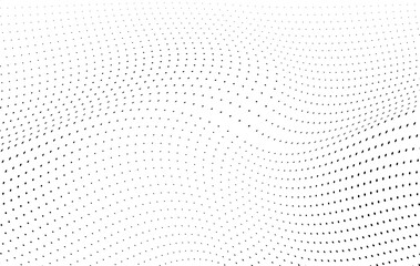 Halftone twisted grunge pattern design