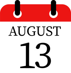 August calendar icon.Meeting appointment time.Calendar Event schedule date. Agenda plan, May month schedule calendar and Time planner.calendar date icon on white background.
