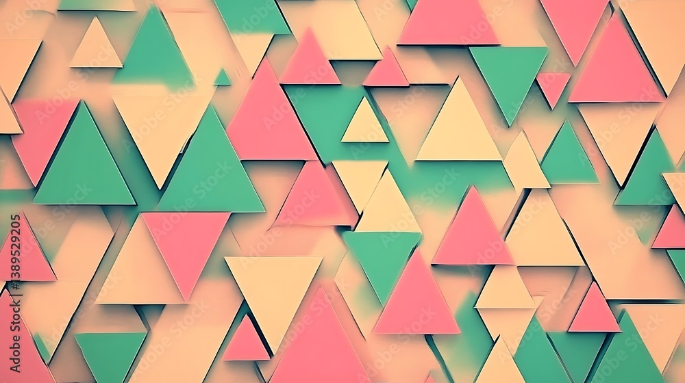 Poster abstract pastel triangle pattern background. (2)