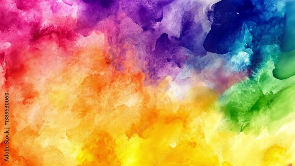 Poster vibrant color splash on white background creating a dynamic and energetic mood for creative and arti