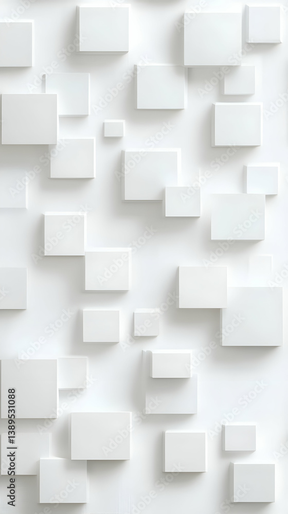 Poster white geometric square pattern texture background