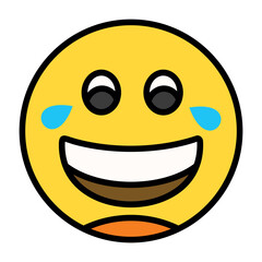 Face with Tears of Joy Icon
