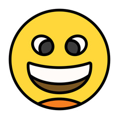 Grinning Squinting Face Icon