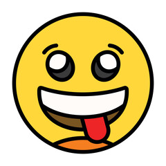 Face Savoring Food Icon