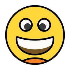 Grinning Face with Big Eyes Icon