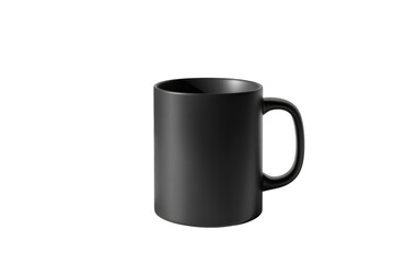 Elegant black matte mug minimalist design perfect for branding clean lines soft light white