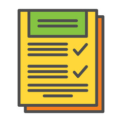 Obraz premium Seo Checklist Icon