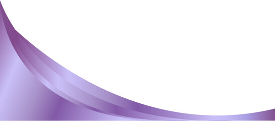 Luxury purple curved corner element