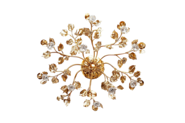 Elegant gold leaf chandelier exquisite home d cor adds a touch of luxury and sophistication to any