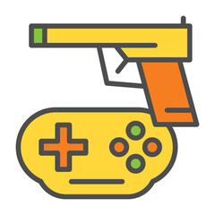 Obraz premium Game Gun Icon