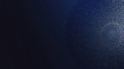 Obraz premium Modern corporate holiday card mockup abstract snowflake patterns in cool blue tones professional layout with text header area