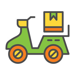 Delivery Bike Icon
