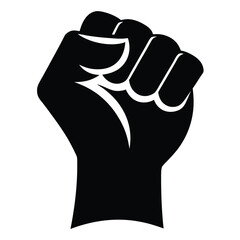 Obraz premium Empowering Fist A Symbol of Strength, Unity, and Resistance