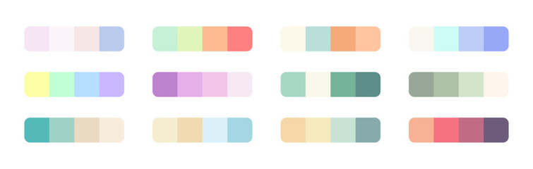 Color Palette Vector Collection for Design Inspiration