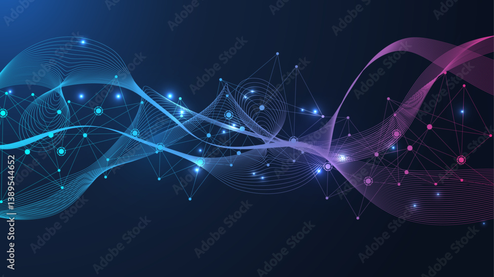 Aufkleber global network connection. global business. social network communication. internet technology. vecto
