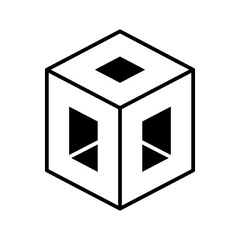 Digital Portal in Cube Shape