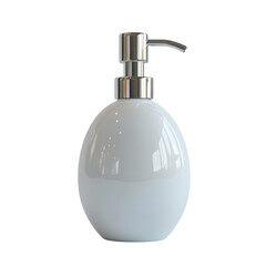 Elegant White Soap Dispenser Chrome Pump Modern Bathroom Decor
