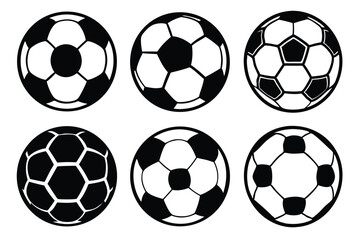 Cartoon Soccer Ball Doodle – Outline Clipart Symbol

